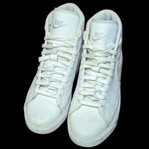 Nike Women's All-White High-Top Sneakers
